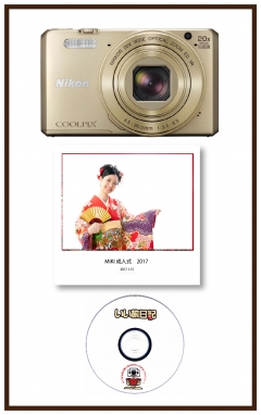 高性能デジカメパックレンタル 3日間プラン 成人式用 フォトブック付 NIKON COOLPIX S7000