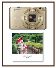 高性能デジカメレンタル 3日間プラン 七五三にピッタリ フォトブック付 NIKON COOLPIX S7000
